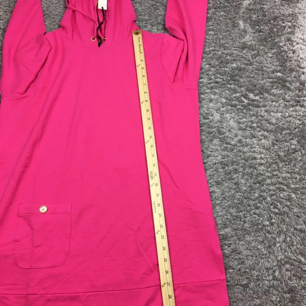 NWT AmberNoon II by Dr. Erum Ilyas SunCozy Hooded Tunic Womens Medium Pink - Picture 8 of 11